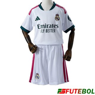 Camisa Real Madrid Criança Home 2026/2027 Camisa Real Madrid Criança Home 2026/2027