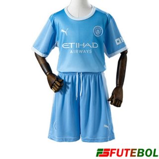 Camisa Manchester City Criança Home 2026/2027 Camisa Manchester City Criança Home 2026/2027