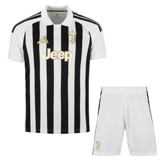 Camisa Juventus Criança Home Preto Branco 2026/2027 Camisa Juventus Criança Home Preto Branco 2026/2027