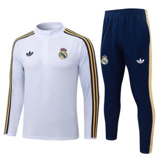 Conjunto Fato De Treino Real Madrid Branco 2026/2027 Conjunto Fato De Treino Real Madrid Branco 2026/2027